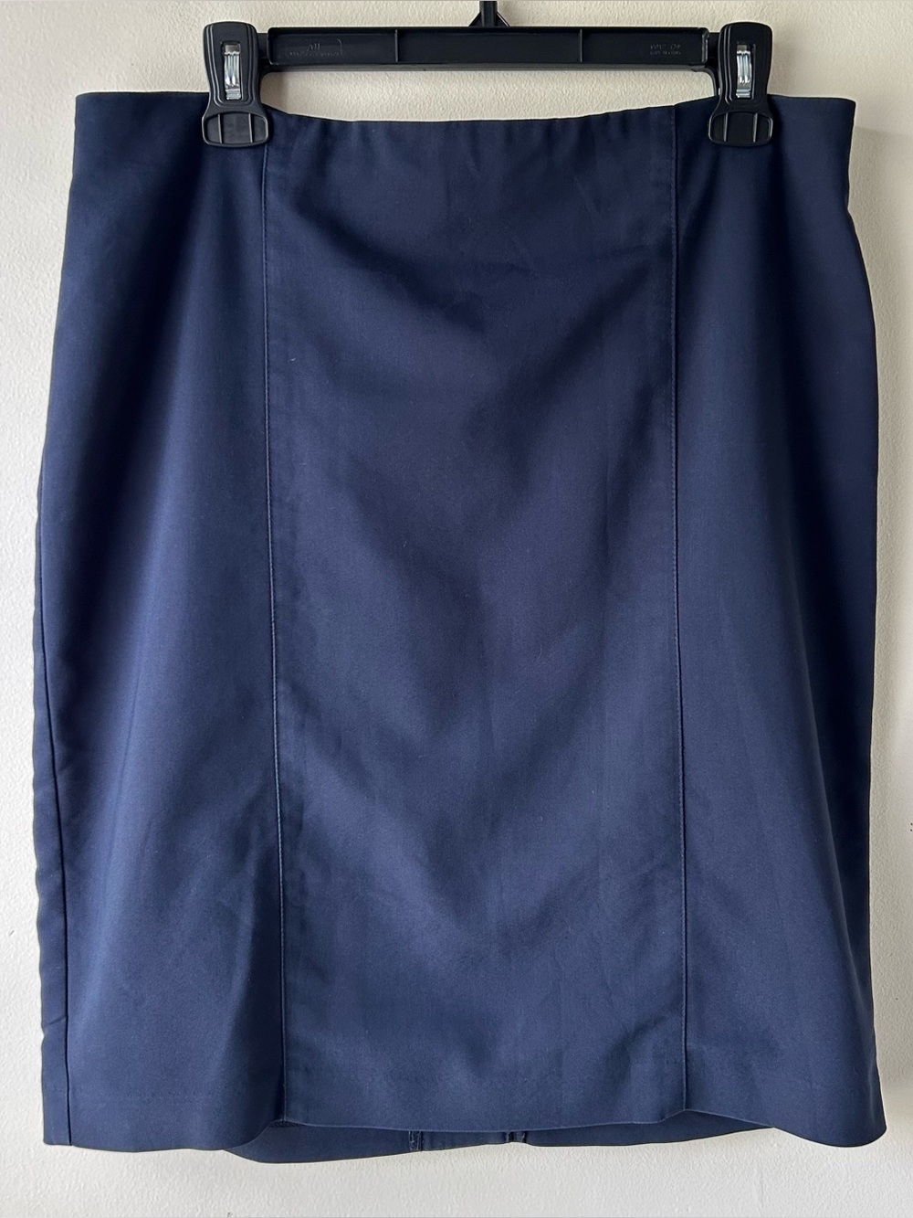 5 FOR $25 | Van Heusen Stretch Extensible Modest Midi Pencil Skirt Navy Blue 10